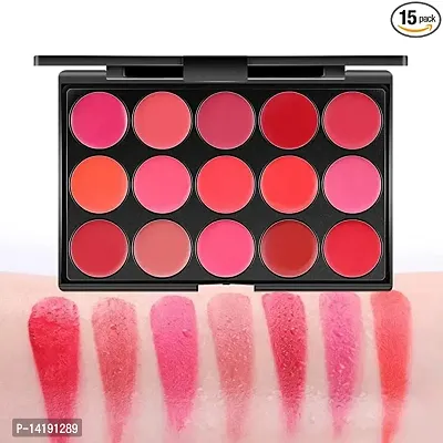 Lip Cream Palette With 15 Super Pigmented Colors-thumb0