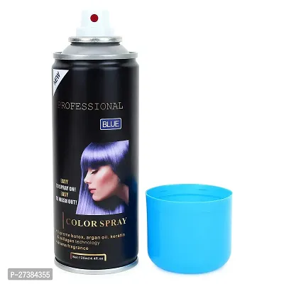 Temporary Blue Hair Color Spray Infused with Botox, Collagen, and Argan Oil