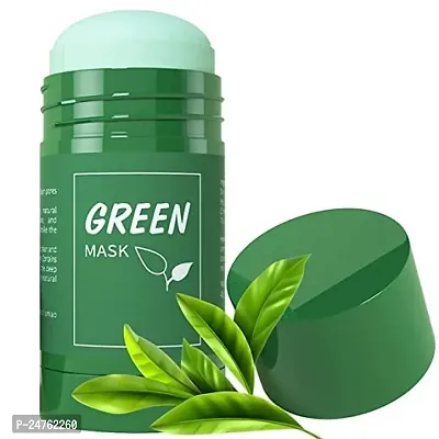 HUDACRUSH Green Tea Stick Face Mask For Blackhead Remover, Anti Acne, Oil Control,Deep Clean Pore,Purifying Solid Cleansing Clay Stick Mask Skincare For Men  Women