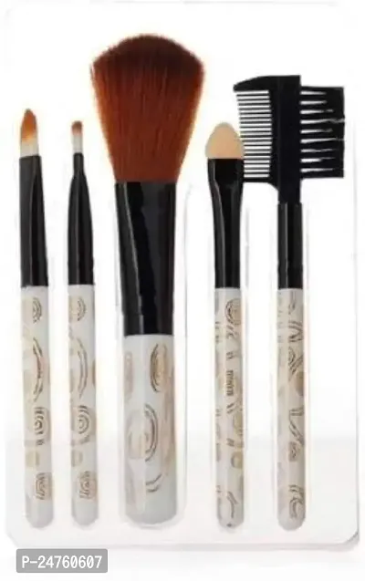 NYN Makeup Kit 6155 + 5 Pcs Makeup Brush + 2 Pc Blender Puff Combo-thumb2