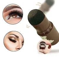 HUDACRUSH BEAUTY Makeup Combo -Eyebrow Stamper (Dark Brown Edition), 3pcs Razor, 2pcs Pencil, 2pcs Eyebrow Brush, 3pcs stencils-thumb2