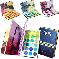 HUDA GIRL 72 Colors Eyeshadow Palette, 4 In 1 Color Book Makeup Palette Set Highly Pigmented Glitter Natural Ultra Eye Shadow Powder Easy To Bl-thumb1