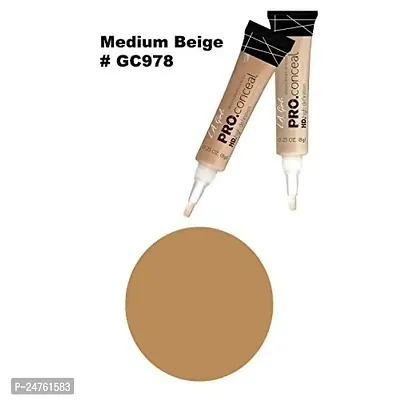 L.A GIRL Pro High Definition Concealer (1, GC 978 Medium Beige), 1 Pound (Pack of 1), (LAX-GC978-3PK)