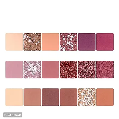 HUDA CRUSH BEAUTY Eyeshadow Palette with Brush Set Combo of The New Nude Eye Shadow Pallet with White Foundation Brush for Face Makeup-thumb4