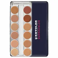 CIVAKI Full Coverage 12 Shades Supracolor Flawless Super Blendable, Waterproof, Long Lasting Dermacolor Mousse Foundation Palette for All Skin Types-thumb1