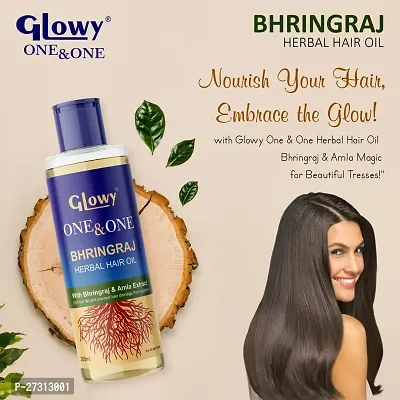 OnOn Mahabhringraj Herbal Hair Oil with Amla Extracts and 2 pcs Silicone Scalp Massager for Nourished Scalp Stronger Hair and Healthier Growth-thumb3