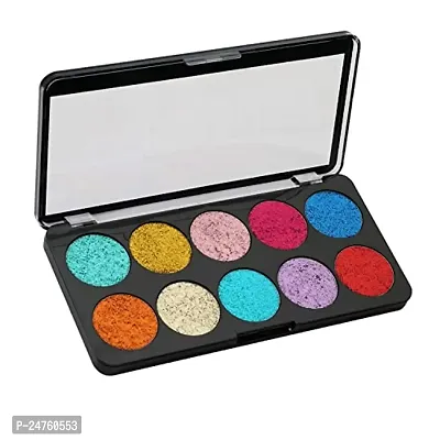 HUDA GIRL BEAUTY 10 Color Glitter Eyeshadow Palette (Shade - 02)