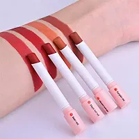 HUDA GIR BEAUTY 4 Colors Red Edition Moisturizer Smooth Lip Stick - Velvet Matte Lipstick Color may vary slightly due to the color setting)-thumb3