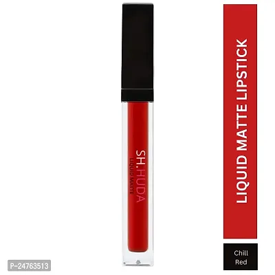 SH.HUDA Professional Beauty Lipsticks for Women with Matching Shade Nail Polish (Red Edition)-thumb3