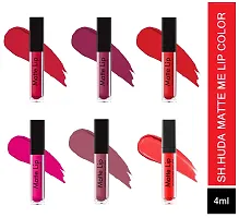 SH.HUDA Professional Beauty 6 Pcs Matte Me Liquid Lipstick Set - Long Lasting. Waterproof, Non Stick Lipsticks for Women-thumb1