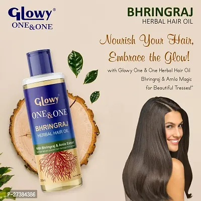 Maha Bhringraj Hair Oil - Ayurvedic onon Mahabhringraj Herbal Hair Oil with Amla Extracts for Scalp Massage, Hair Growth, Reduce Hair fall  Strengthens-thumb2