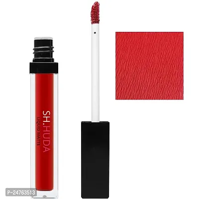 SH.HUDA Professional Beauty Lipsticks for Women with Matching Shade Nail Polish (Red Edition)-thumb2