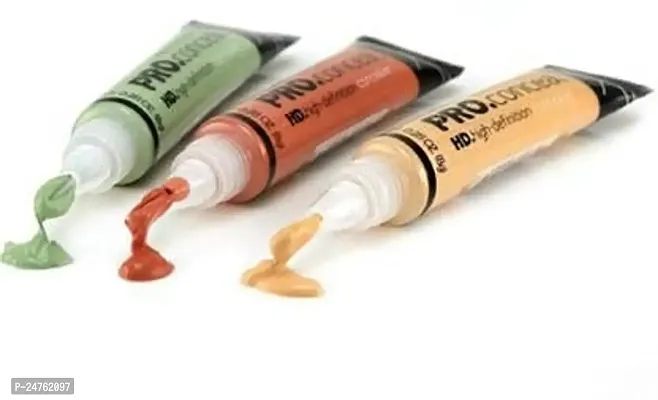 KASCN HD Pro Concealer Skin Lightening Dark Spot Corrector Concealer (Orange, Yellow, Green, 24 g)