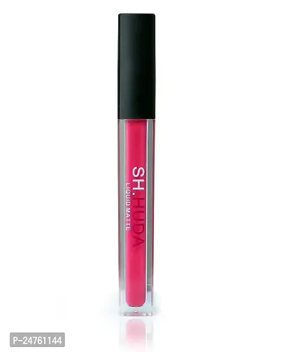 SH.HUDA Professional Makeup Beauty Soft Matte Lipstick, Lightweight All Day Stay Liquid Lipsticks - Patel Pink
