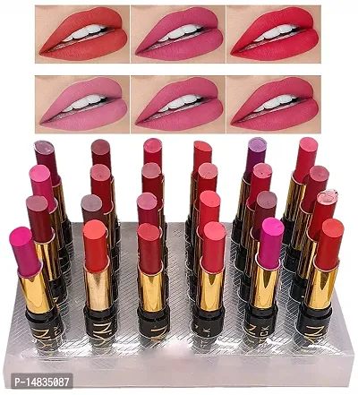 24 Pcs Matte, Waterproof, Long-lasting, Lipsticks for Women-thumb5