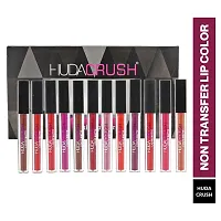 Matte Finish, Long Lasting, Waterproof Liquid Lipsticks Combo Set For Women - 12Pcs-thumb2