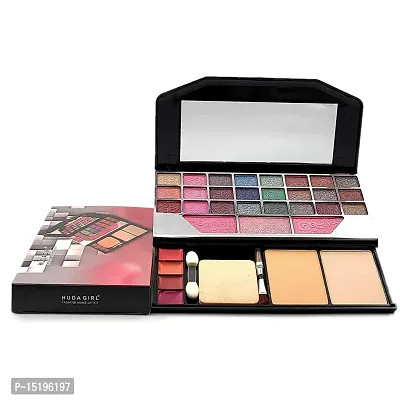 6155 Multicolor Makeup Kit (Eyeshadows + Compact + Blusher + Lipsticks) All in 1 Makeup Kit for Women's  Girl's-thumb0