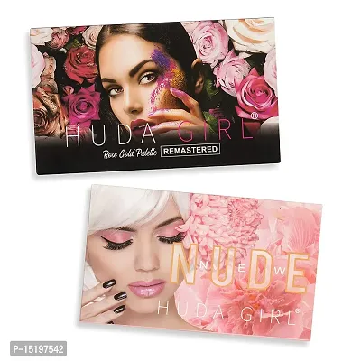 Rose Gold Remastered Edition + Nude Edition Eyeshadow Makeup Kit (Combo of 2 Eyeshadow) Matte And Shimmers Finish-thumb4