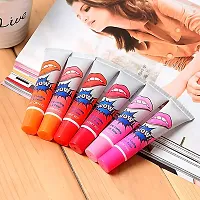 3 Color Amazing Peel Off Liquid Lipstick Peel-Off Lip Stain Lip Gloss,15gms/each  ( Multicolor ) , Pack of 3 lipstick-thumb3