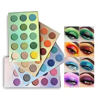 60 Color Makeup Palette Highlighters Eye Make Up High Pigmented Professional Mattes  Shimmery Finish - Multicolor-thumb1