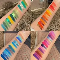 60 Color Makeup Palette Highlighters Eye Make Up High Pigmented Professional Mattes  Shimmery Finish - Multicolor-thumb2