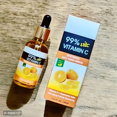 Vitamin C Skin Whitening and Glowing Skin Anti Aging Serum Freckle Removing Face Serum-40 ML-thumb0