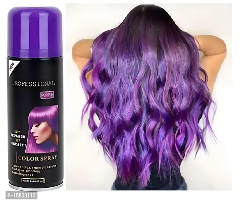 Professional 1 Day Temporary Purple Hair Color Spray with Botox, Collagen and Argan Oil.