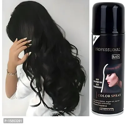 1 Day Temporary Black Hair Color Spray with Botox, Collagen and Argan Oil