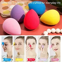 Makeup Blender Sponge Powder Puff Set Soft Sponge For Makeup To Apply Face Powder ( Set of 6 ) Multicolor-thumb3