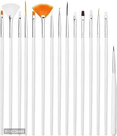 15-piece set of mandala painting tools plastic rod multi-functional combination White nail art brush