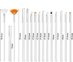 15-piece set of mandala painting tools plastic rod multi-functional combination White nail art brush-thumb1