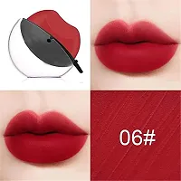 Lip Shape Apple Lipstick Long Lasting Waterproof- Matte Lipstick (Red, Maroon, 20 g)-thumb4