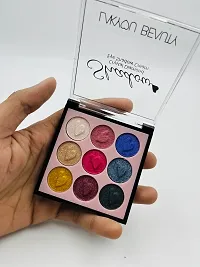 9 colours Eyeshadow Palette For Premium Makeup For Girl's and Women's-thumb2