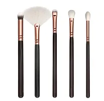 Professional Synthetic Hair Makeup Brushes Kit (Rose Gold, 375 g) - Set of 15-thumb4