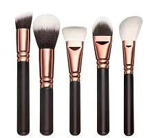 Professional Synthetic Hair Makeup Brushes Kit (Rose Gold, 375 g) - Set of 15-thumb3