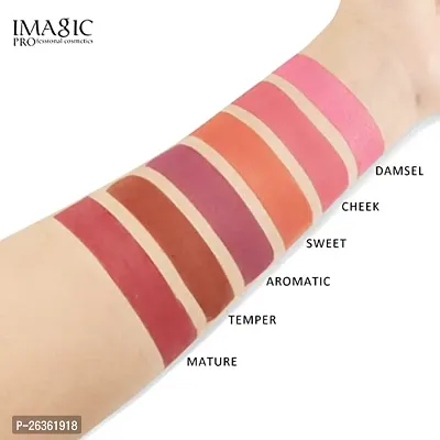 Imagic Touch Blusher Palette - Elevate Your Look with 6 Professional Multicolor Shades-thumb2