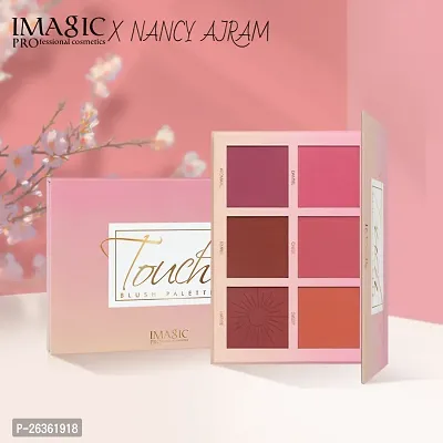 Imagic Touch Blusher Palette - Elevate Your Look with 6 Professional Multicolor Shades-thumb4