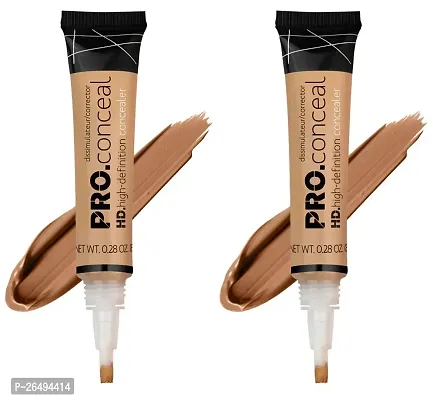 2 pcs Longwearing Liquid Concealer - Natural Finish, 0.25g for Lasting Face Makeup