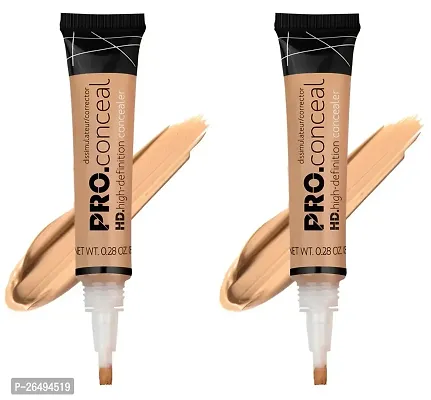 2 pcs Longwearing Liquid Concealer - Natural Finish, for Lasting Face Makeup-thumb0