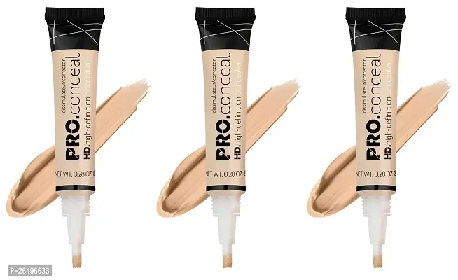 3 pcs Natural Liquid Concealer, 0.25 g Formula for Lasting and Radiant Longwearing Face Makeup-thumb0