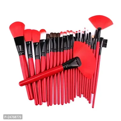 Rsentera Soft Bristle Makeup Brush Set With Pu Leather Case - Black, 24 Pieces, 24 In 1 Makeup Brush Black (Makeup Brush-24 set) (Makeup Brush-24 set)-thumb3