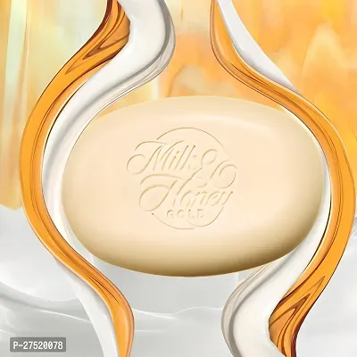 Milk  Honey Soap milk and honey gold softening creamy soap bar 100g ( Pack of 3 )-thumb5