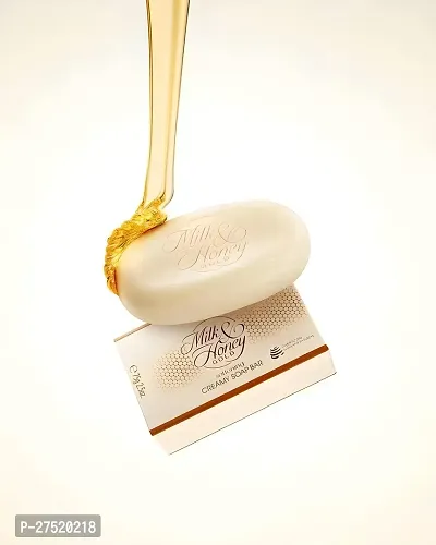 Milk  Honey Soap milk and honey gold softening creamy soap bar 100g ( Pack of 4 )-thumb3