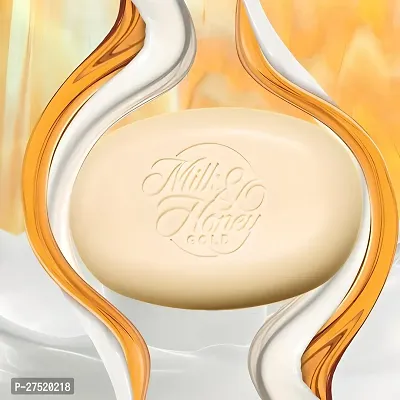 Milk  Honey Soap milk and honey gold softening creamy soap bar 100g ( Pack of 4 )-thumb5