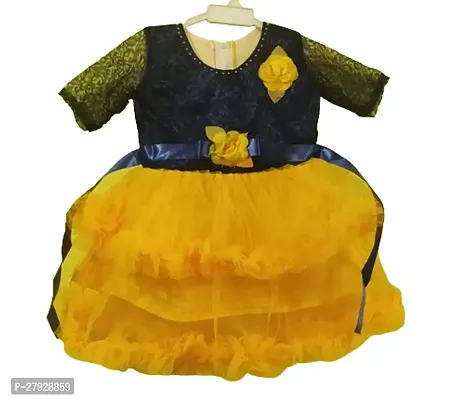 Stylish Cotton Blend Frocks For Girl-thumb0