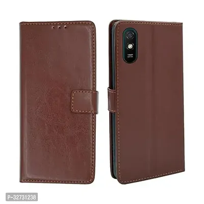 Flip Cover for Mobile Phone for Mi 9i Brown