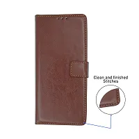 Vivo Y21 Flip Cover with Card Slot Leather Finish-thumb2