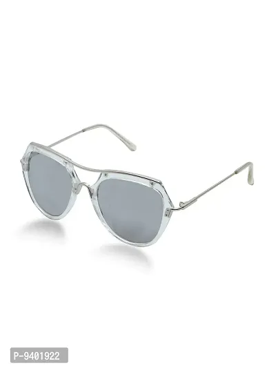 ASOS DESIGN aviator sunglasses in silver with silver mirrored lens | ASOS