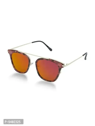 VAST&#174; UV Protection Classic & Stylish Unisex Sunglasses (3189) (Gold, Pink Dammy)