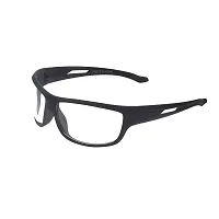 VAST Unisex Wrap UV Protected Sport Sunglasses (60 | Black; DAY VISION BLACK CLEAR)-thumb2